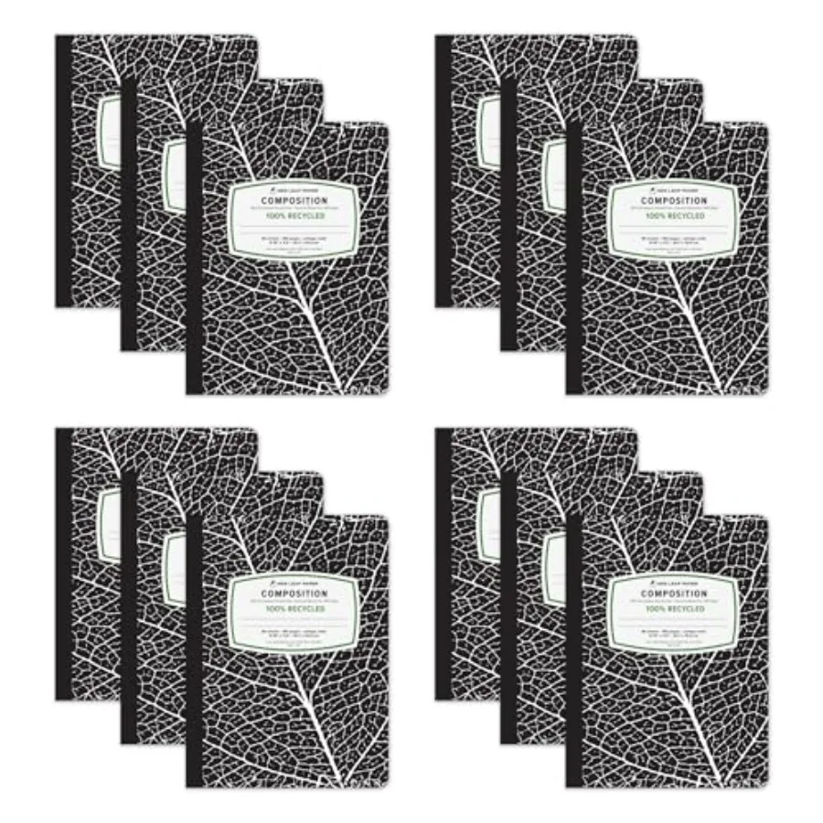 Новые тетради New Leaf Paper, 12 штук в упаковке, экологичный дизайн, 9,75 x 7,5 дюймов, 80 листов, 100% переработанные, линованные страницы, 100% переработанный материал.
Новые тетради New Leaf Paper, 12 штук в упаковке, экологичный дизайн, 9,75 x 7,5 дюймов, 80 листов, 100% переработанные, линованные страницы, 100% переработанный материал.