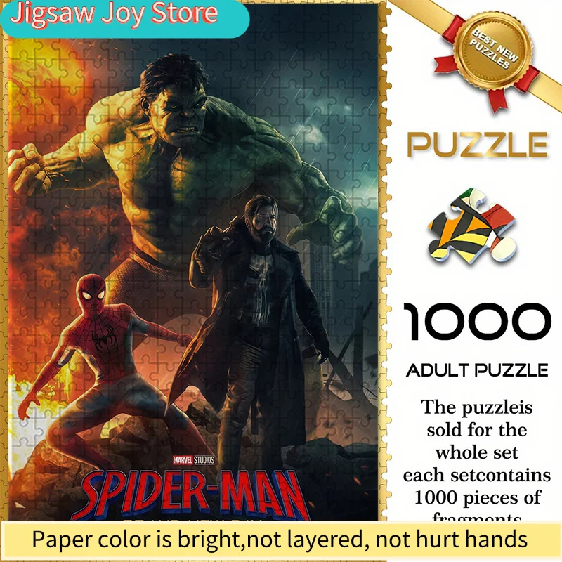 Marvel Heroes Seamless Puzzle W26.1.9-70, Spider-Man Hulk Punisher Apocalypse Battle Poster, Durable Thick Paper, Adult Brain
Marvel Heroes Seamless Puzzle W26.1.9-70, Spider-Man Hulk Punisher Apocalypse Battle Poster, Durable Thick Paper, Adult Brain