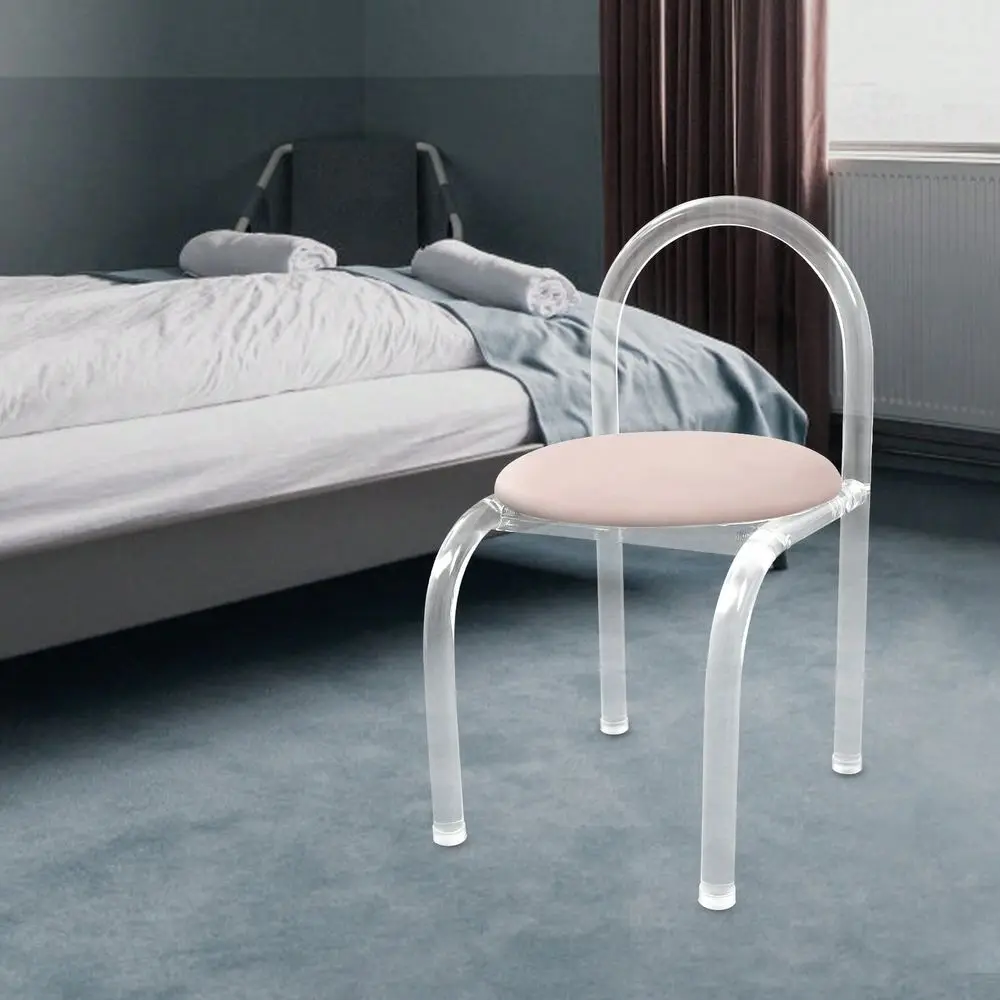 Minimalist Acrylic Chair With Velvet Cushioned Top, Makeup Chair, Acrylic Clear Desk Chair For Kitchen Party Event Wedding Banq
Minimalist Acrylic Chair With Velvet Cushioned Top, Makeup Chair, Acrylic Clear Desk Chair For Kitchen Party Event Wedding Banq