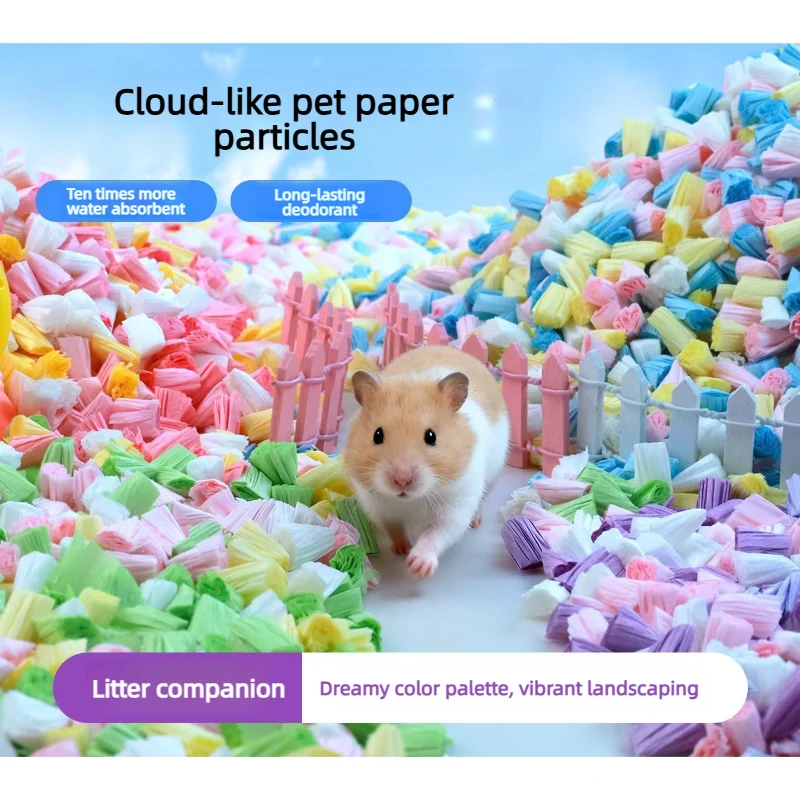 New Dust-free Paper Particle Hamster Bedding Breathe Gently Small Animal Cage Landscaping Supplies Rat Accessories
New Dust-free Paper Particle Hamster Bedding Breathe Gently Small Animal Cage Landscaping Supplies Rat Accessories