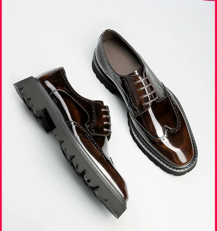 2024 Spring And Autumn New Men's Formal Shoes Genuine Leather Thick Sole Lace Up Business Casual Shoes Groom Wedding Shoes
2024 Spring And Autumn New Men's Formal Shoes Genuine Leather Thick Sole Lace Up Business Casual Shoes Groom Wedding Shoes