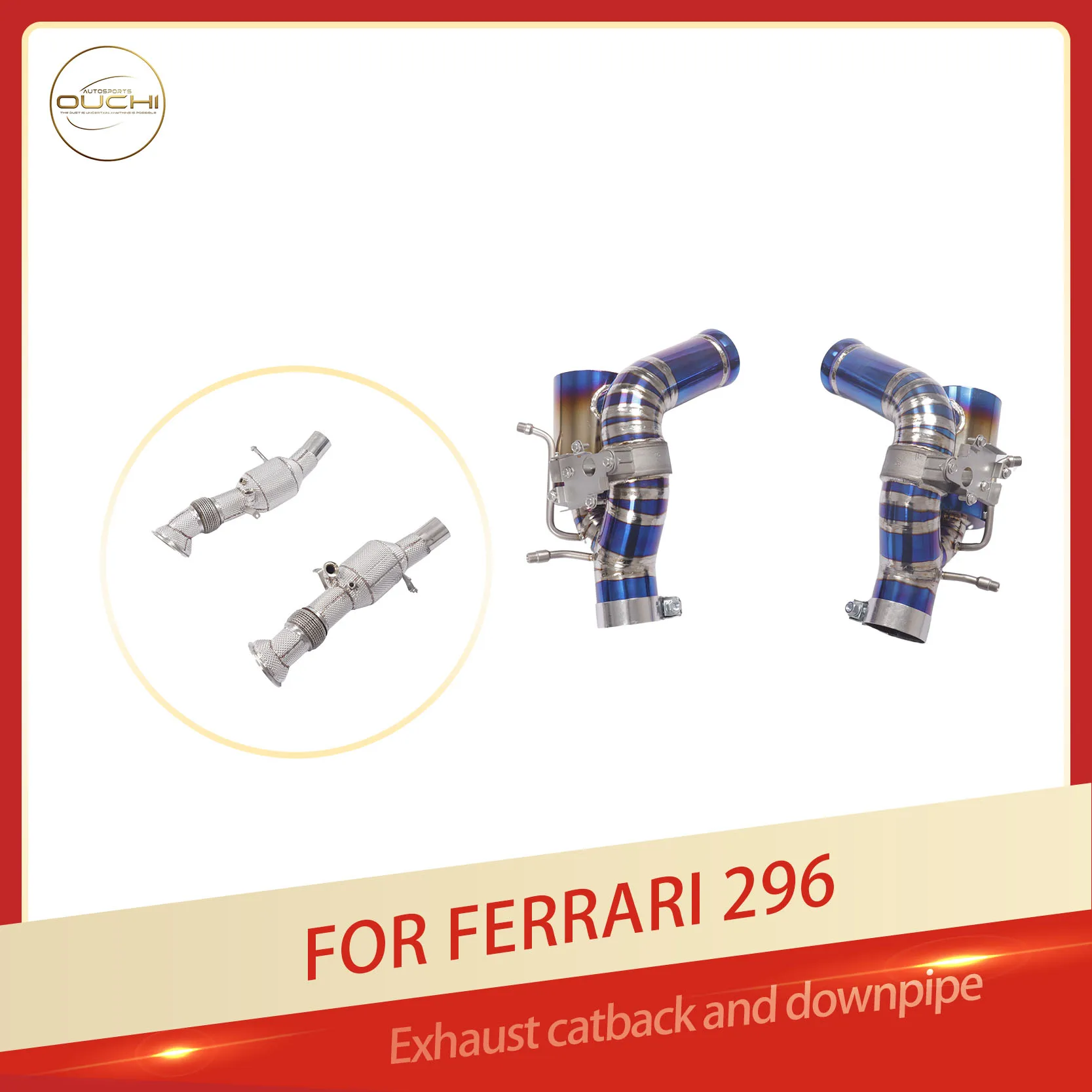 Прямые продажи с фабрики OUCHI SS304, водосточная труба для катализации TC4 Catback для Ferrari 296, оригинальные клапаны, выхлопная труба, простая установка
Прямые продажи с фабрики OUCHI SS304, водосточная труба для катализации TC4 Catback для Ferrari 296, оригинальные клапаны, выхлопная труба, простая установка