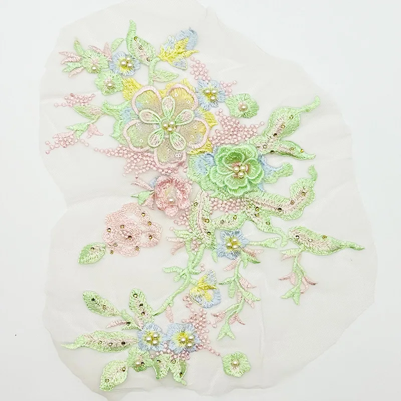 20Pcs 3d Flower Pearl Lace Patches For Wedding Dress DIY Clothing Flower Applique Collar Material Accessories
20Pcs 3d Flower Pearl Lace Patches For Wedding Dress DIY Clothing Flower Applique Collar Material Accessories