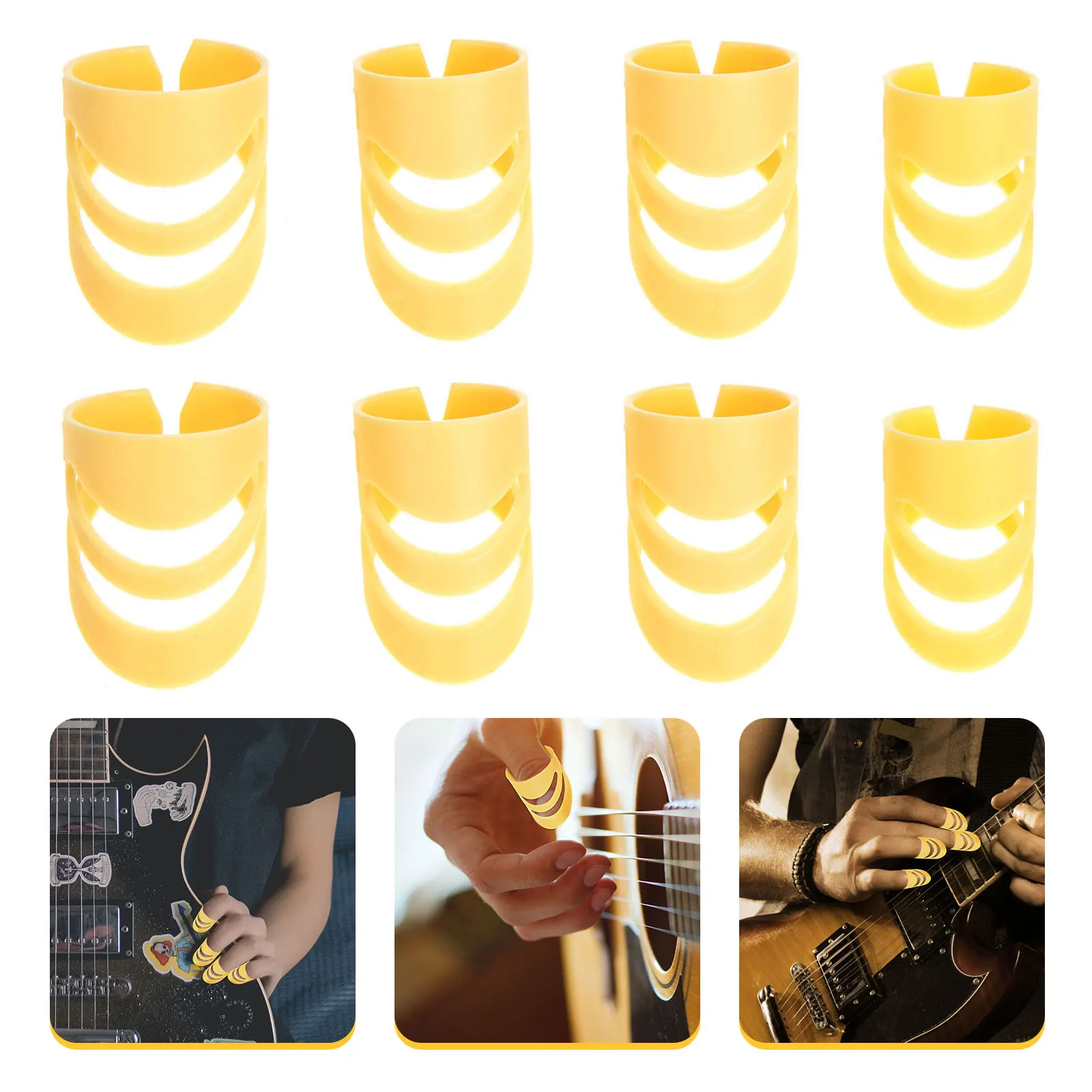 8pcs Guitar Picks Smooth Durable Finger Picks for Acoustic Banjo Resonator String Instruments Guitar Accessories Bass Plectrum
8pcs Guitar Picks Smooth Durable Finger Picks for Acoustic Banjo Resonator String Instruments Guitar Accessories Bass Plectrum