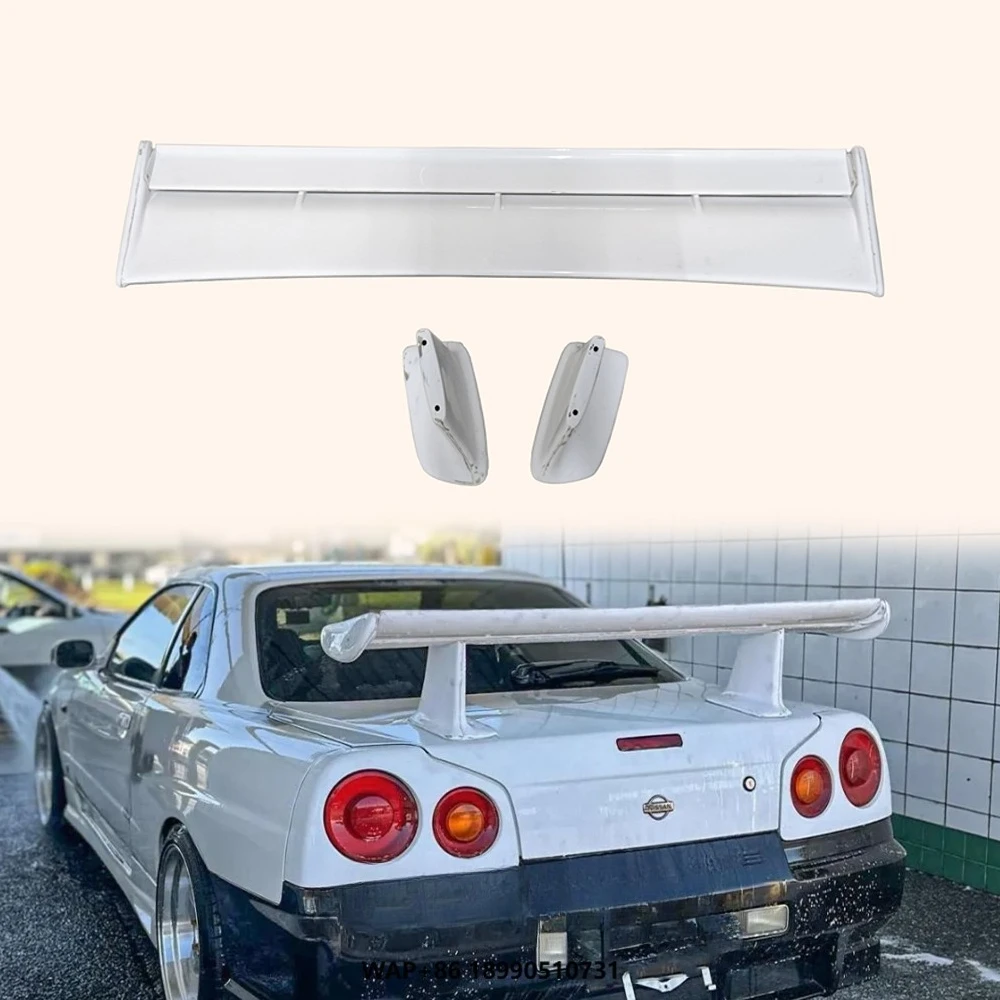 For Nissan R34 Skyline GTR GTT FRP Unpaint Rear Trunk Boot OE Spoiler Wing With JUN High Spoiler Leg
For Nissan R34 Skyline GTR GTT FRP Unpaint Rear Trunk Boot OE Spoiler Wing With JUN High Spoiler Leg