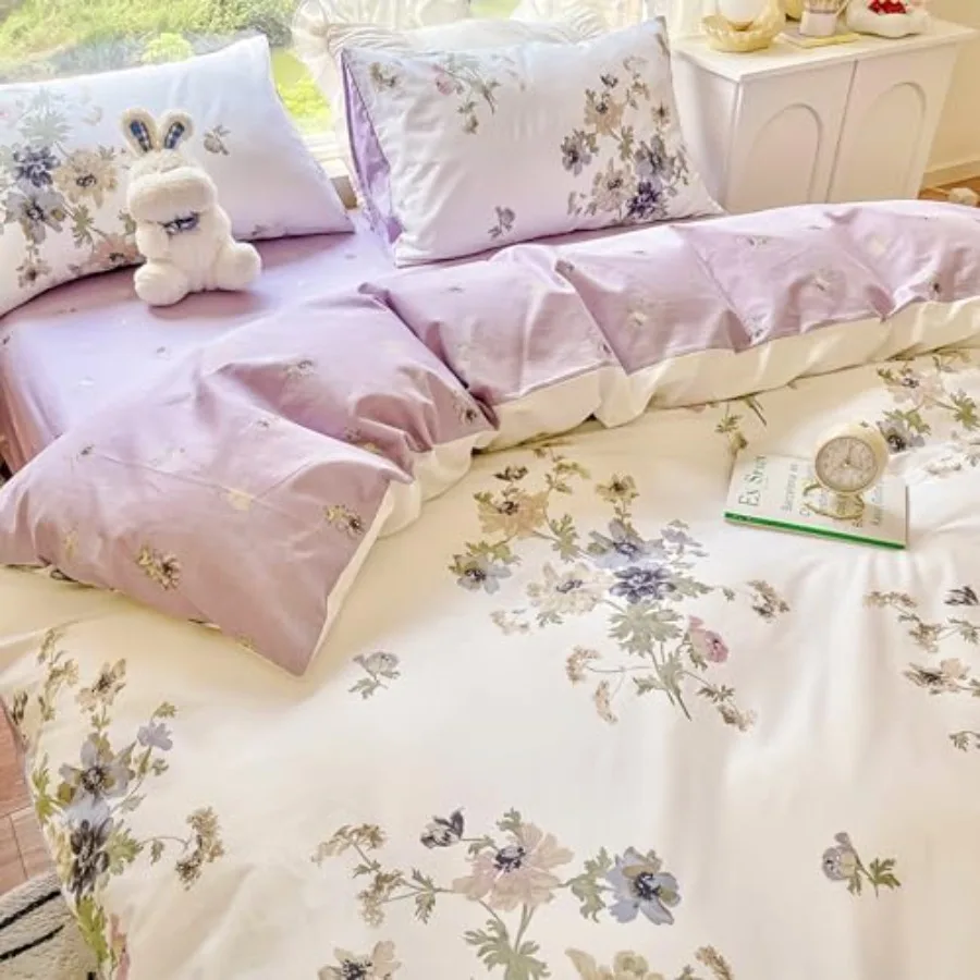 4pcs Duvet Cover Set- 100% Cotton Comfort Size Duvet Cover Seta Duvet Cover a Deep Pocket Fitted Sheet 2 Pillow Shams Home Bedd
4pcs Duvet Cover Set- 100% Cotton Comfort Size Duvet Cover Seta Duvet Cover a Deep Pocket Fitted Sheet 2 Pillow Shams Home Bedd