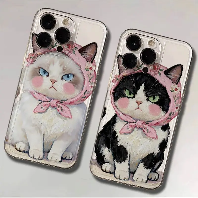 Phone Case For iPhone 17 16 15 14 13 12 11 8 7 X XS XR Pro Max Plus New INS Turban Cat Pattern Soft Transparent Protective Cover
Phone Case For iPhone 17 16 15 14 13 12 11 8 7 X XS XR Pro Max Plus New INS Turban Cat Pattern Soft Transparent Protective Cover