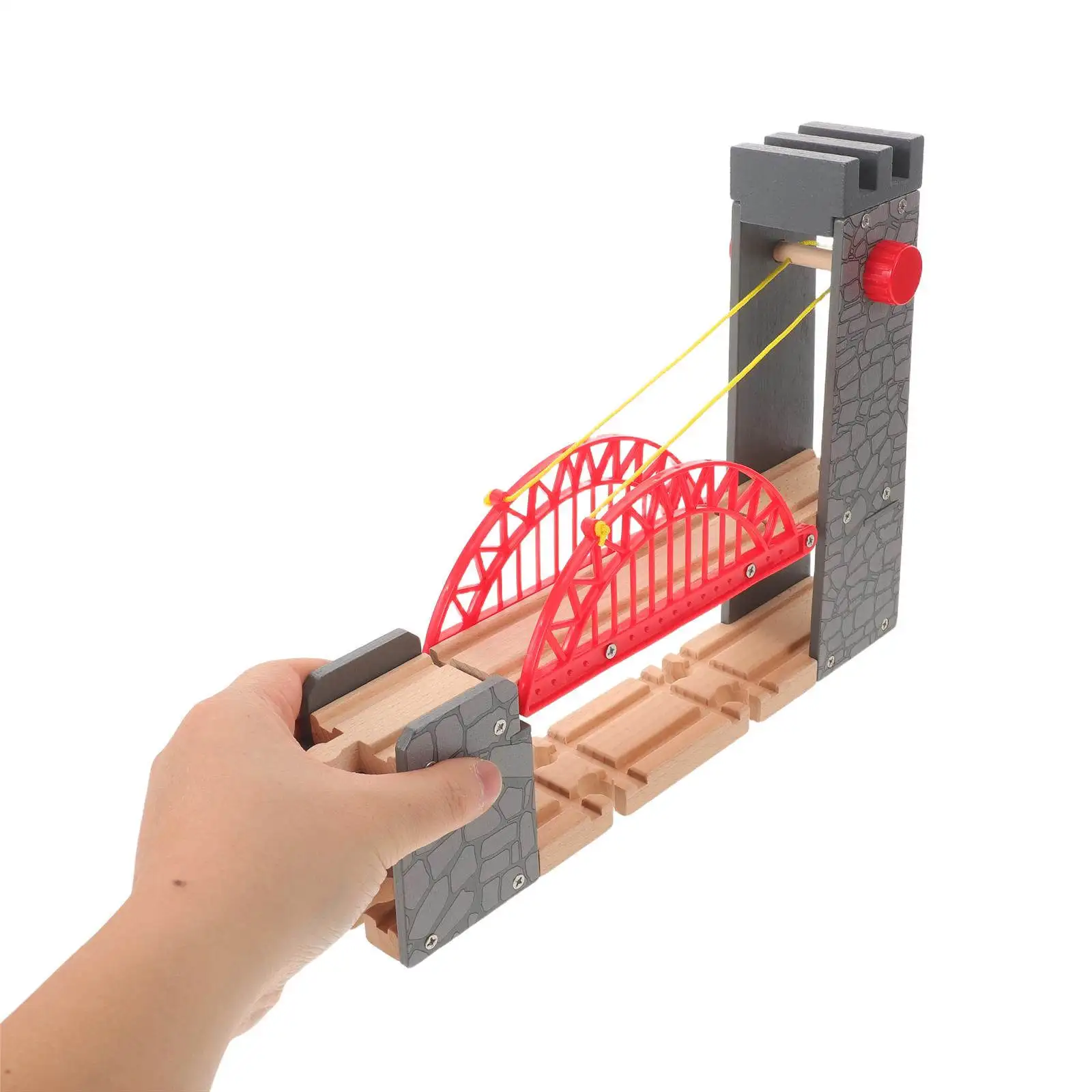 Wooden Train Track Suspension Bridge for Railroad Scenarios Stimulates Building and Collaborative Play Sturdy
Wooden Train Track Suspension Bridge for Railroad Scenarios Stimulates Building and Collaborative Play Sturdy