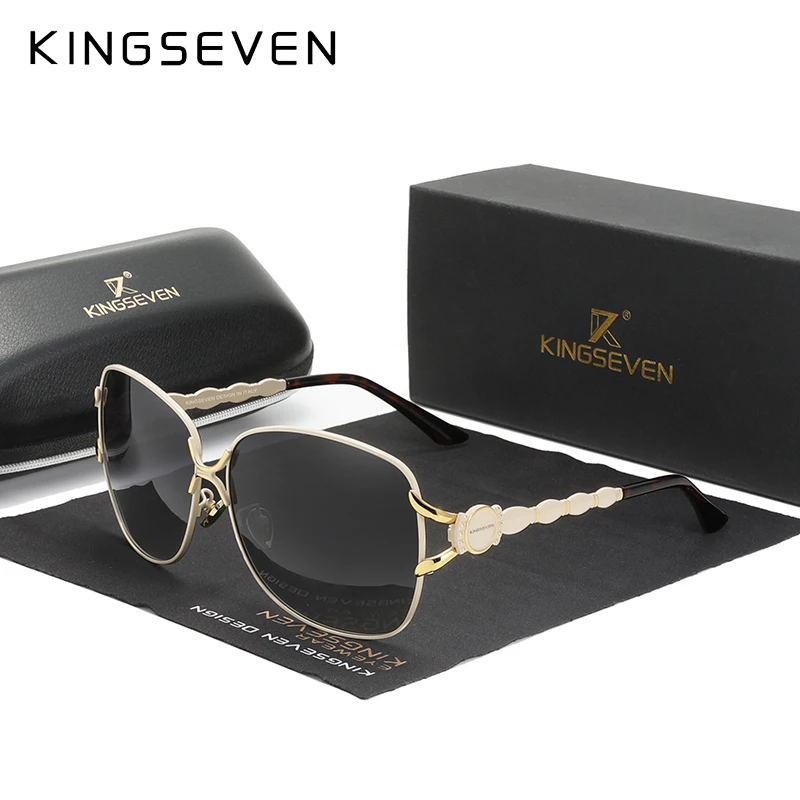 KINGSEVEN Women's Sun Glasses Elegant Polarized Sunglasses For Women Gradient Luxury Oculos Ladies Shades Female UV400
KINGSEVEN Women's Sun Glasses Elegant Polarized Sunglasses For Women Gradient Luxury Oculos Ladies Shades Female UV400