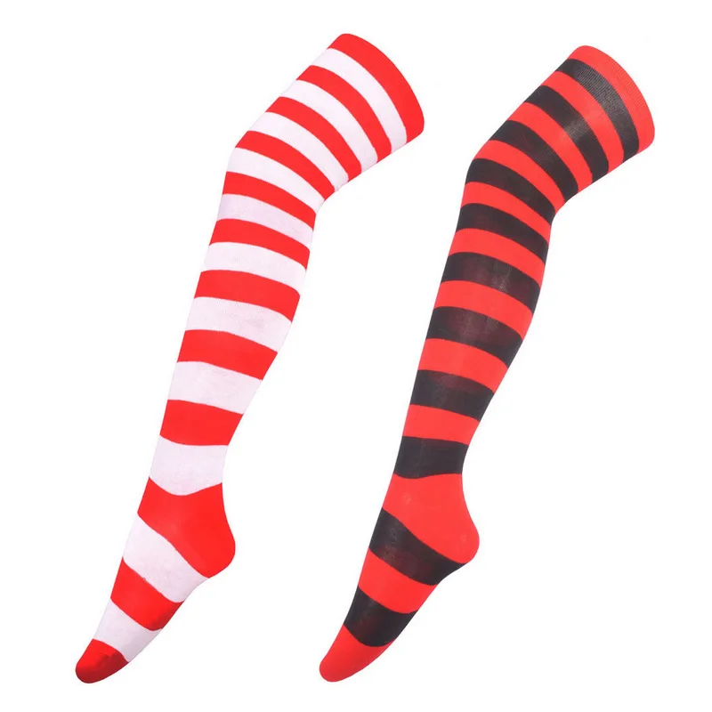 Socks for Christmas Fashion Lady Over Knee Long Stripe Printed Stockings Thigh High Striped Patterned Socks
Socks for Christmas Fashion Lady Over Knee Long Stripe Printed Stockings Thigh High Striped Patterned Socks