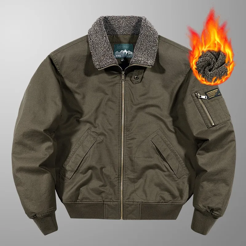 Men's Fleece Jacket 2025 Trendy Vintage Lapel Work Motorcycle Outerwear Windproof Warm Winter Outdoor Hiking Riding Casual Coat
Men's Fleece Jacket 2025 Trendy Vintage Lapel Work Motorcycle Outerwear Windproof Warm Winter Outdoor Hiking Riding Casual Coat