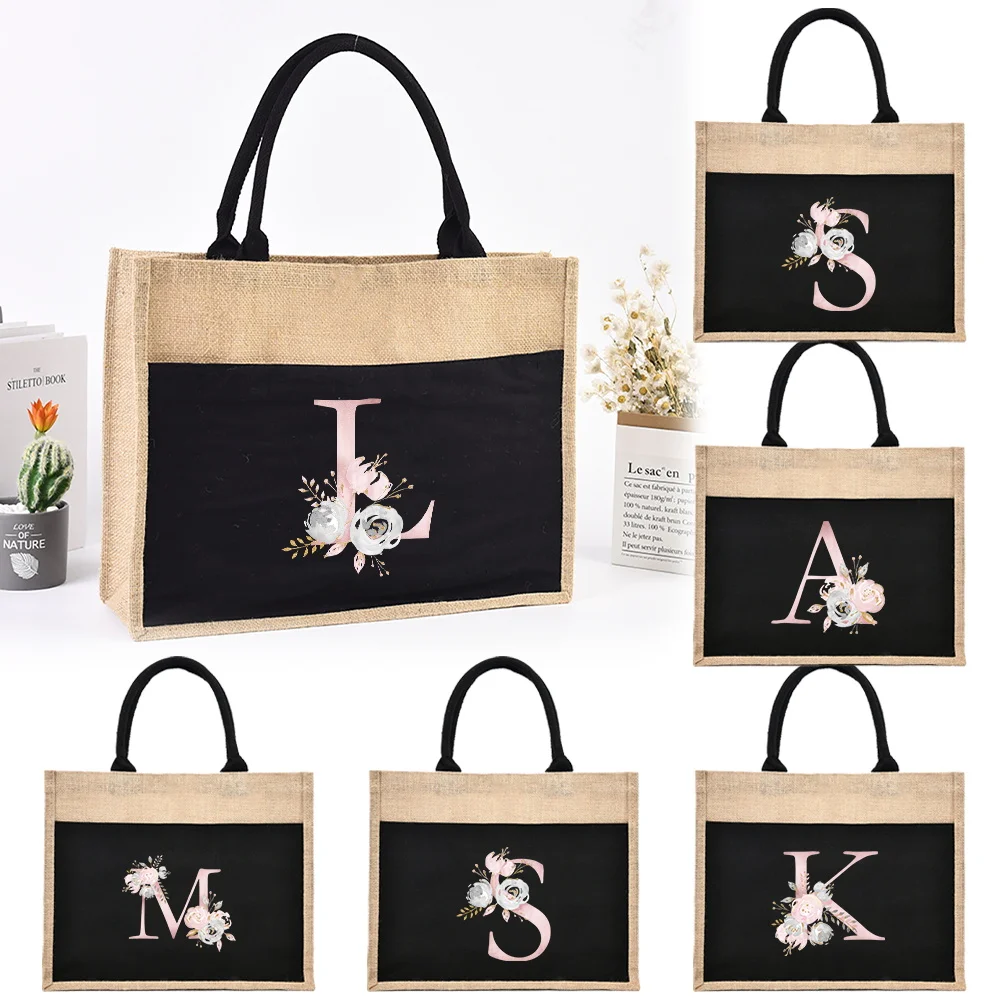 Linen Casual Shoulder Bag Linen Handbag Daily Storage Portable Organizer Pouch Pink Flower Series Summer Beach Bags
Linen Casual Shoulder Bag Linen Handbag Daily Storage Portable Organizer Pouch Pink Flower Series Summer Beach Bags