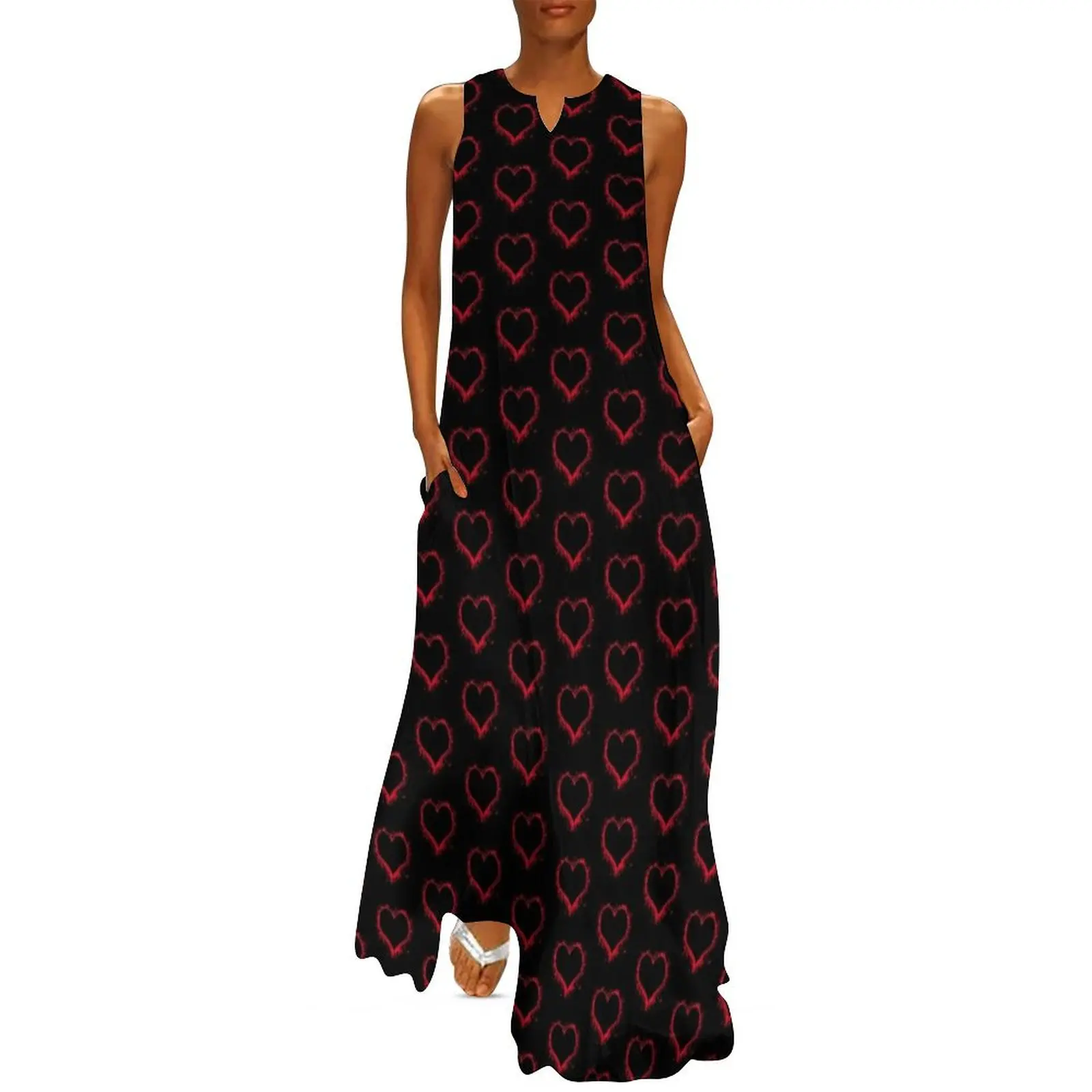Red and Black Heart Long Dress elegant party dresses for women 2025 african dresses for woman woman dress
Red and Black Heart Long Dress elegant party dresses for women 2025 african dresses for woman woman dress