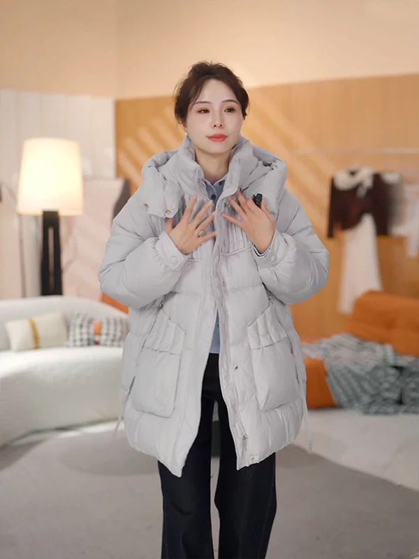 Женская утепленная куртка Kena средней длины с капюшоном, свободного кроя, зимняя мода 2025, из полиэфирного волокна, на молнии
Женская утепленная куртка Kena средней длины с капюшоном, свободного кроя, зимняя мода 2025, из полиэфирного волокна, на молнии