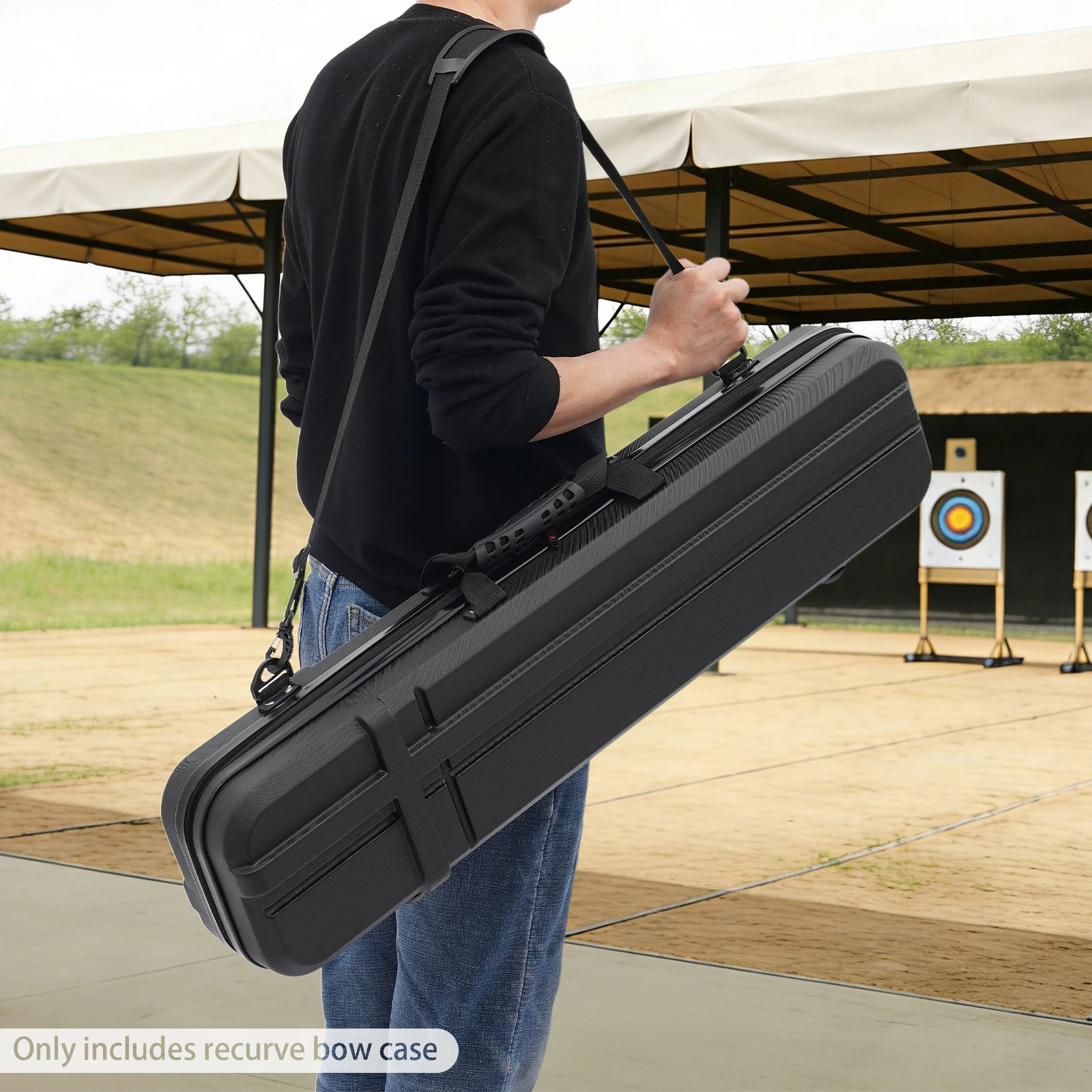 Recurve Bow Case, Hard ABS Travel Case with Handle & Shoulder Strap for Long Bow & Arrows, Lightweight 35.43x5.12x7.87 Inch
Recurve Bow Case, Hard ABS Travel Case with Handle & Shoulder Strap for Long Bow & Arrows, Lightweight 35.43x5.12x7.87 Inch
