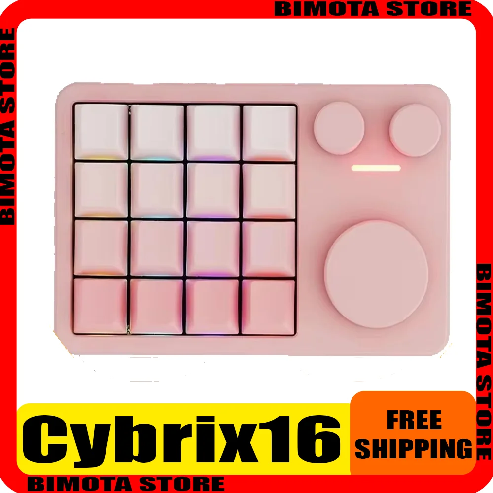 KiiBOOM Cybrix16 Portable Supports VIA Hot Plug RGB Custom Knob Design Editing Office Keyboard Numerical Keyboard Aluminum CNC
KiiBOOM Cybrix16 Portable Supports VIA Hot Plug RGB Custom Knob Design Editing Office Keyboard Numerical Keyboard Aluminum CNC