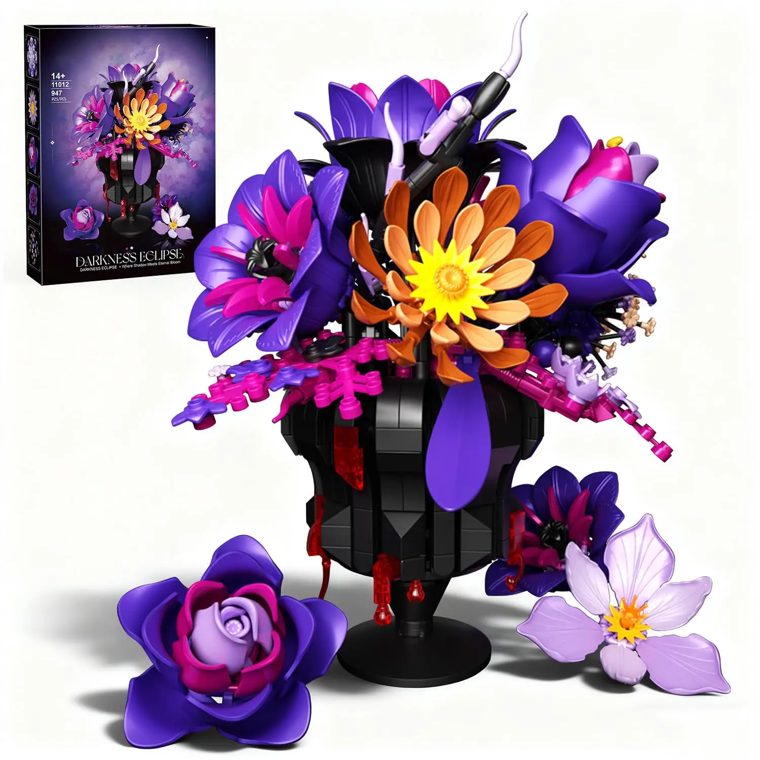947PCS Gothic Bouquet Building Blocks Preserved Flower Vase Model Bricks Home Decorative Ornaments Adult DIY Toys Holiday Gifts
947PCS Gothic Bouquet Building Blocks Preserved Flower Vase Model Bricks Home Decorative Ornaments Adult DIY Toys Holiday Gifts