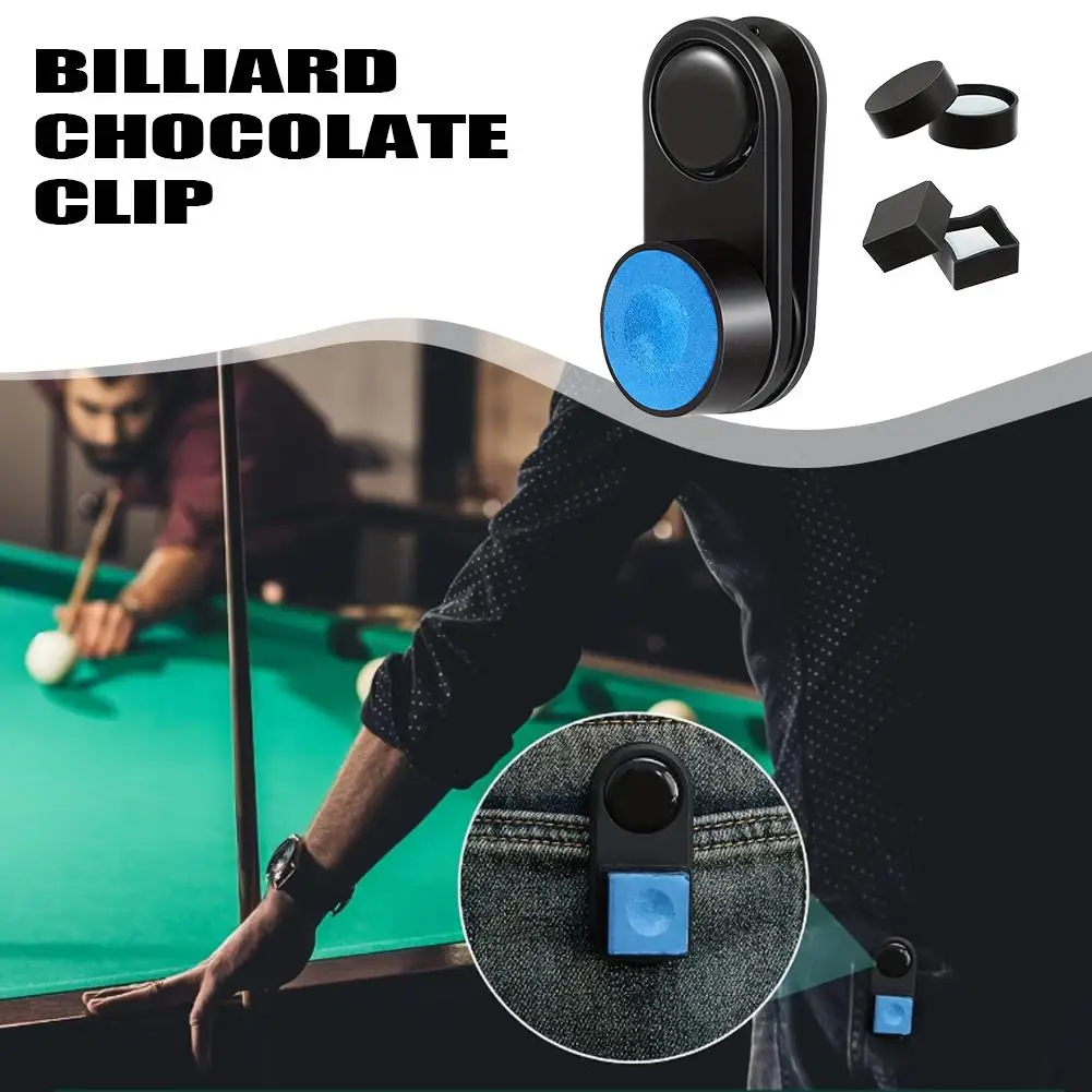 Magnetic Billiard Chalk Clip Holder, Portable Anti-drop Chalk Container for Pool Snooker Cue Billiards Training Competition
Magnetic Billiard Chalk Clip Holder, Portable Anti-drop Chalk Container for Pool Snooker Cue Billiards Training Competition
