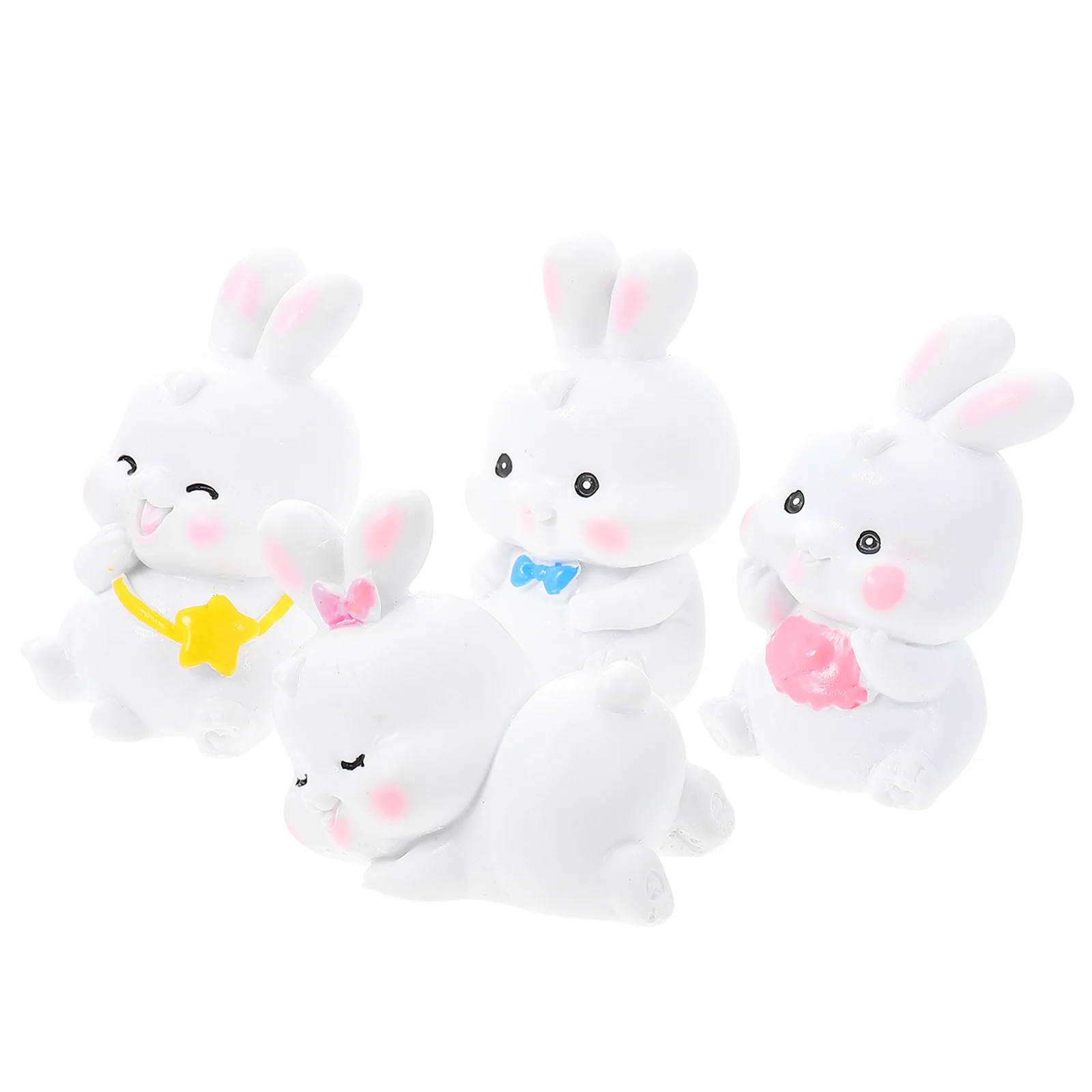 4pcs Mini Rabbit Figurines Resin Decorations Durable Practical Realistic Bunny Statues Small Toys Garden Ornaments
4pcs Mini Rabbit Figurines Resin Decorations Durable Practical Realistic Bunny Statues Small Toys Garden Ornaments