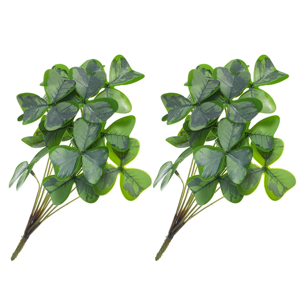 2 Bunch Decorative Flower Indoor Plant Artificial Shamrock Adornment Decorate Green Silk Simulation Fake for Vase
2 Bunch Decorative Flower Indoor Plant Artificial Shamrock Adornment Decorate Green Silk Simulation Fake for Vase