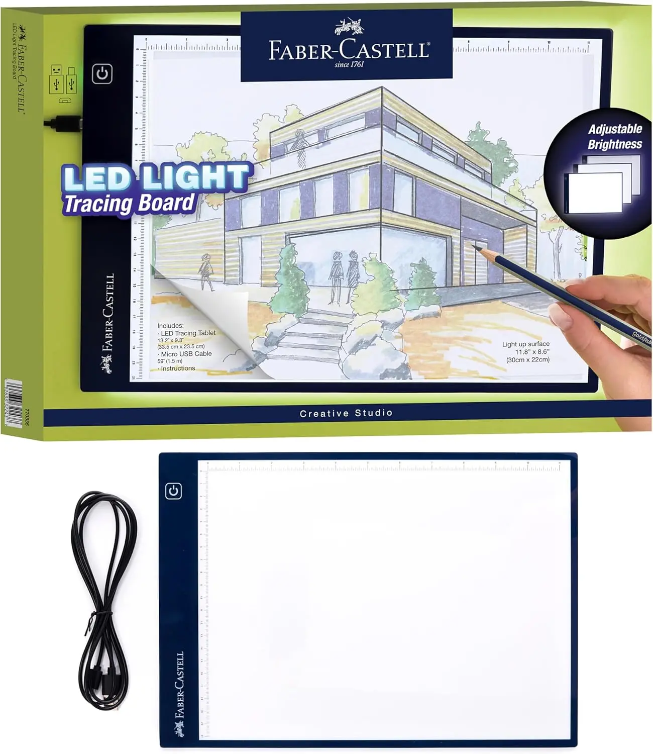 LED Light Tracing Board: Adjustable Brightness Drawing Pad for Artists, Hobbyists & Adults
LED Light Tracing Board: Adjustable Brightness Drawing Pad for Artists, Hobbyists & Adults