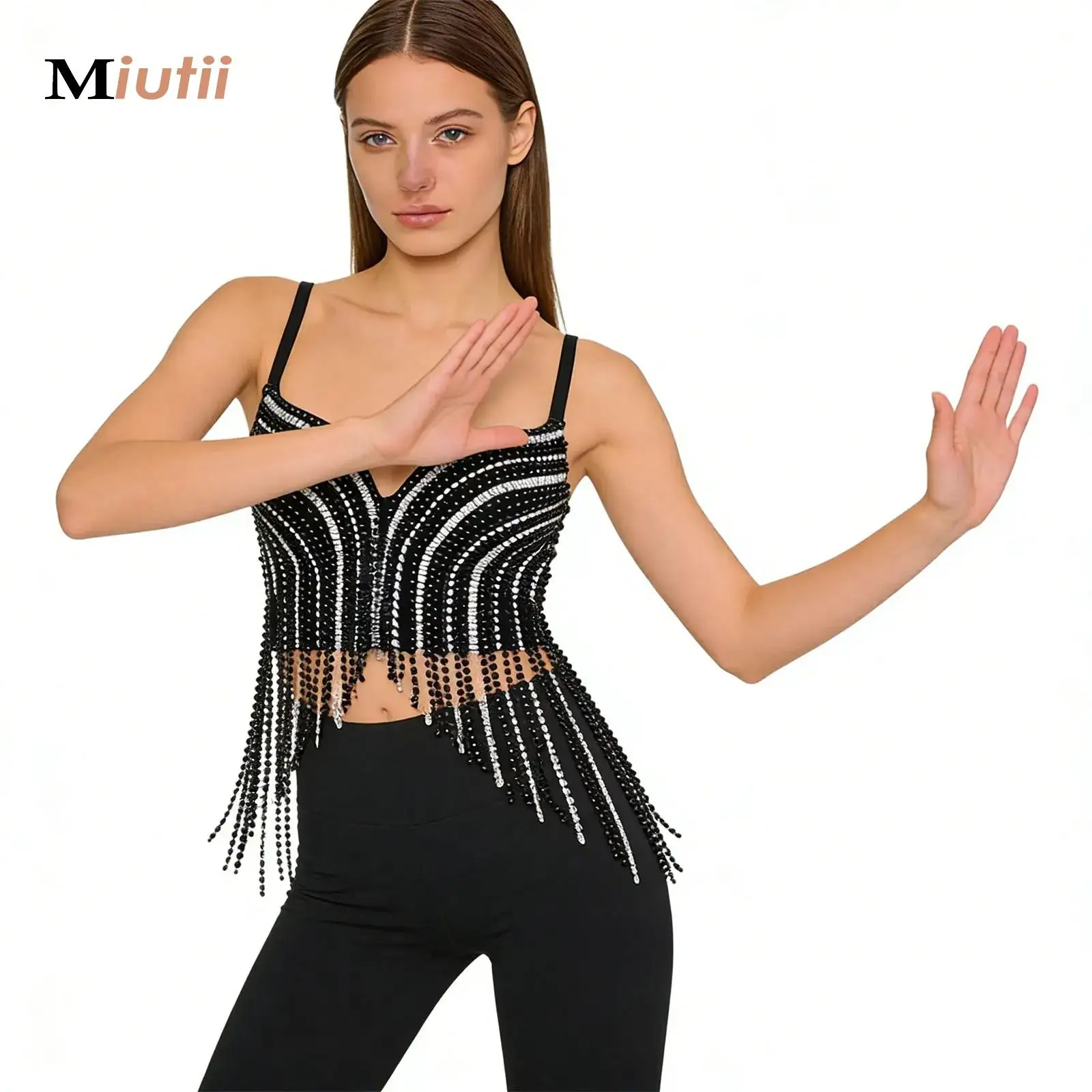 Sequin Tassel Top Corset Y2k Crop Top Women Summer Underwire Bustier Vest Club Womens Tops Party Vintage Clothes Tank Top
Sequin Tassel Top Corset Y2k Crop Top Women Summer Underwire Bustier Vest Club Womens Tops Party Vintage Clothes Tank Top