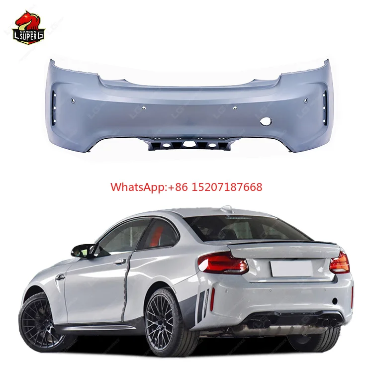 Автозапчасти из полипропилена, задний бампер для BMW 2 серии F22 F23 Upgrade M2 Style, комплект аксессуаров для корпуса заднего бампера
Автозапчасти из полипропилена, задний бампер для BMW 2 серии F22 F23 Upgrade M2 Style, комплект аксессуаров для корпуса заднего бампера