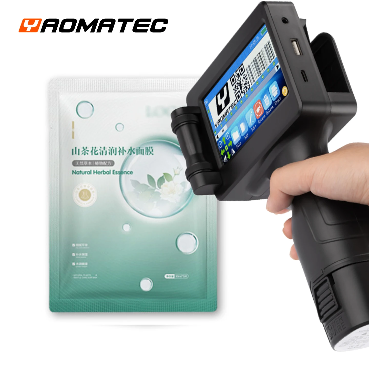 Yaomatec 1755 12.7mm Logo Date Batch Number Coding TIJ Inkjet Printer Handheld Inkjet Printer for Carton Box
Yaomatec 1755 12.7mm Logo Date Batch Number Coding TIJ Inkjet Printer Handheld Inkjet Printer for Carton Box