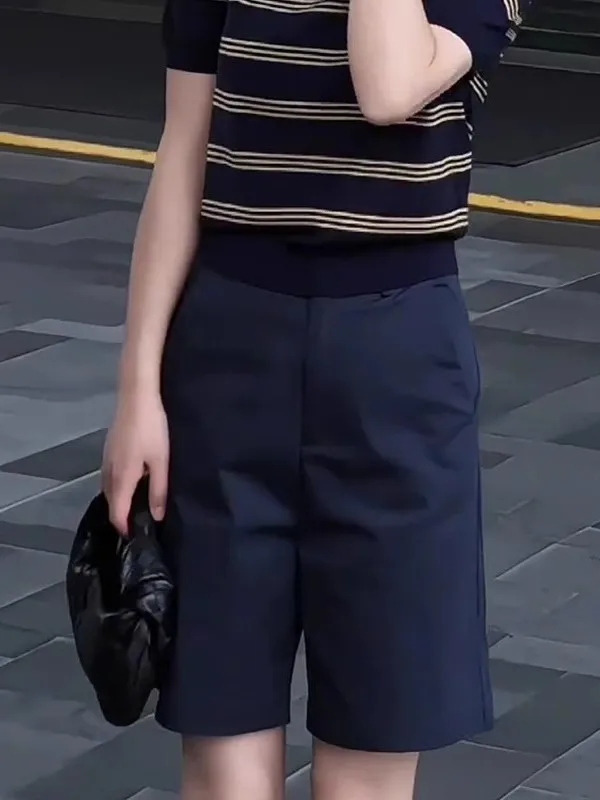 plus Size Tailored Shorts Women's High Waist Thin Style Fatty MM Summer Casual Pants Loose Wide Leg Five-Quarter Length
plus Size Tailored Shorts Women's High Waist Thin Style Fatty MM Summer Casual Pants Loose Wide Leg Five-Quarter Length