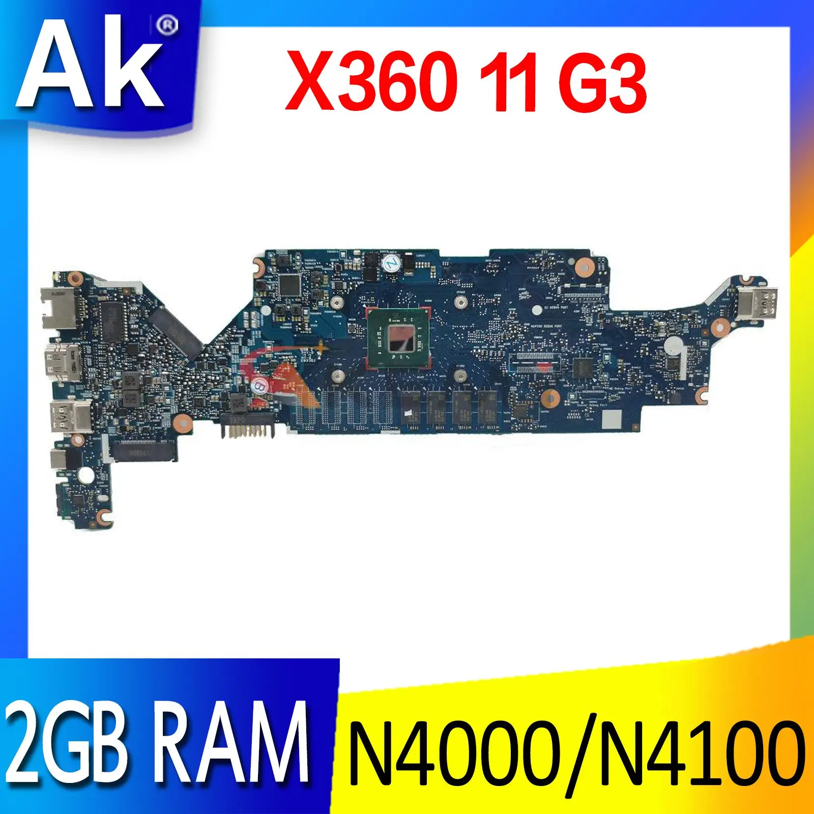 Материнская плата для ноутбука HP ProBook x360 11 G3 6050A3009601 L43772-601 CPU N4100 4G-RA X360-11-G2-EE, 100% протестировано, ОК
Материнская плата для ноутбука HP ProBook x360 11 G3 6050A3009601 L43772-601 CPU N4100 4G-RA X360-11-G2-EE, 100% протестировано, ОК
