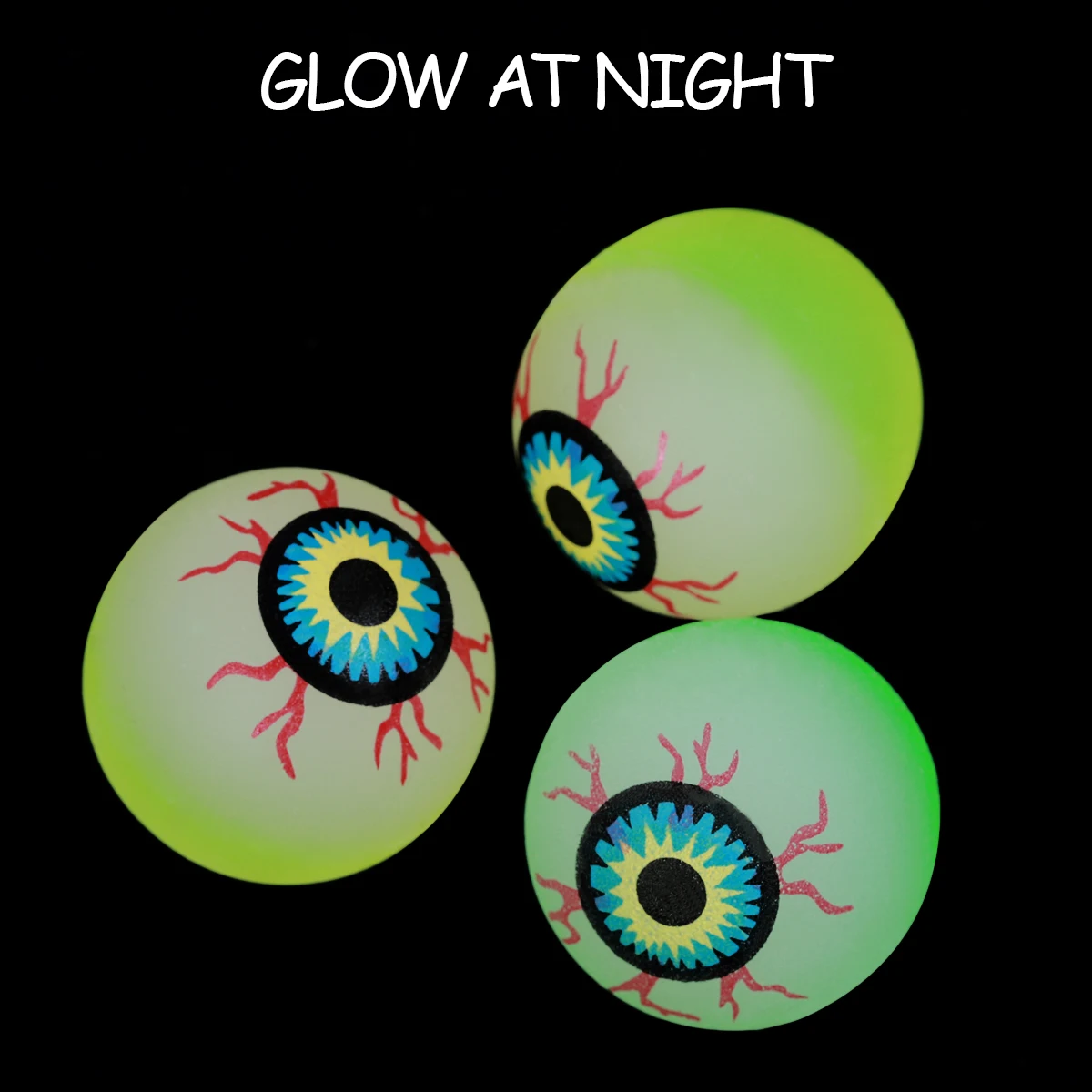 10pcs Bouncy Eyeballs Toys Glow in Dark Halloween Party Favors Decorations Supplies Costume Carnival Prizes
10pcs Bouncy Eyeballs Toys Glow in Dark Halloween Party Favors Decorations Supplies Costume Carnival Prizes