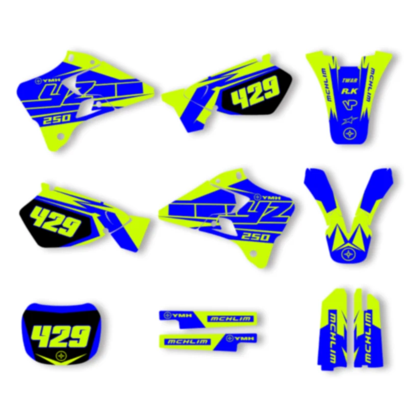 DSMTECH Motorcycle Graphics Decals For YAMAHA YZ125 250 1996 1997 1998 1999 2000 2001 Motorcycle Decal Stickers 002
DSMTECH Motorcycle Graphics Decals For YAMAHA YZ125 250 1996 1997 1998 1999 2000 2001 Motorcycle Decal Stickers 002