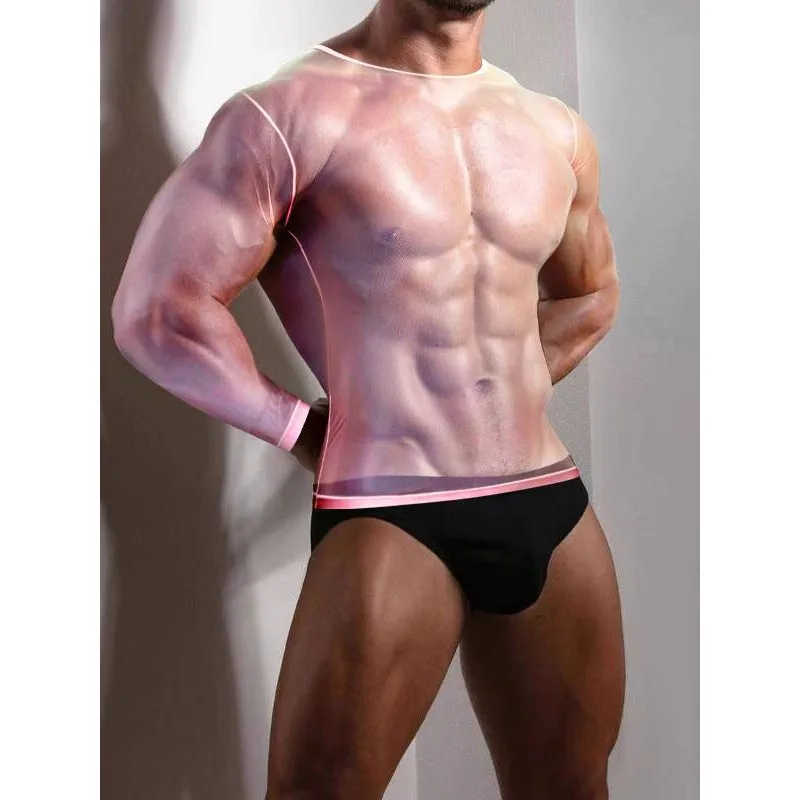 Sexy Seamless Underwear Men's Ice Silk Transparent Silky Tight Sports Base T-Shirt
Sexy Seamless Underwear Men's Ice Silk Transparent Silky Tight Sports Base T-Shirt