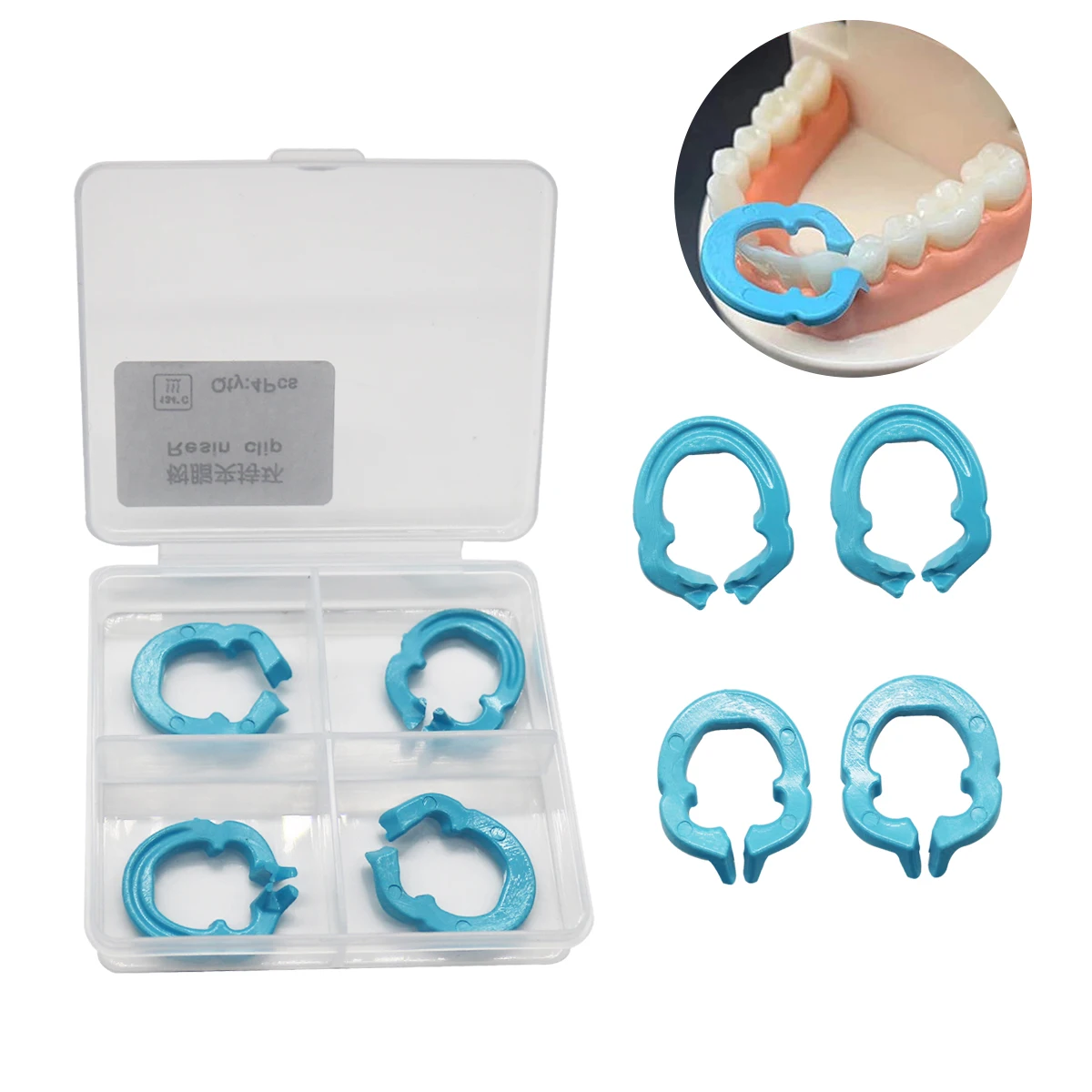4Pcs/Box Dental Rubber Dam Clamp Resin Matrix Ring Clips Matrix Fixed Clamp Autoclavable For Dental Lab Instrument
4Pcs/Box Dental Rubber Dam Clamp Resin Matrix Ring Clips Matrix Fixed Clamp Autoclavable For Dental Lab Instrument