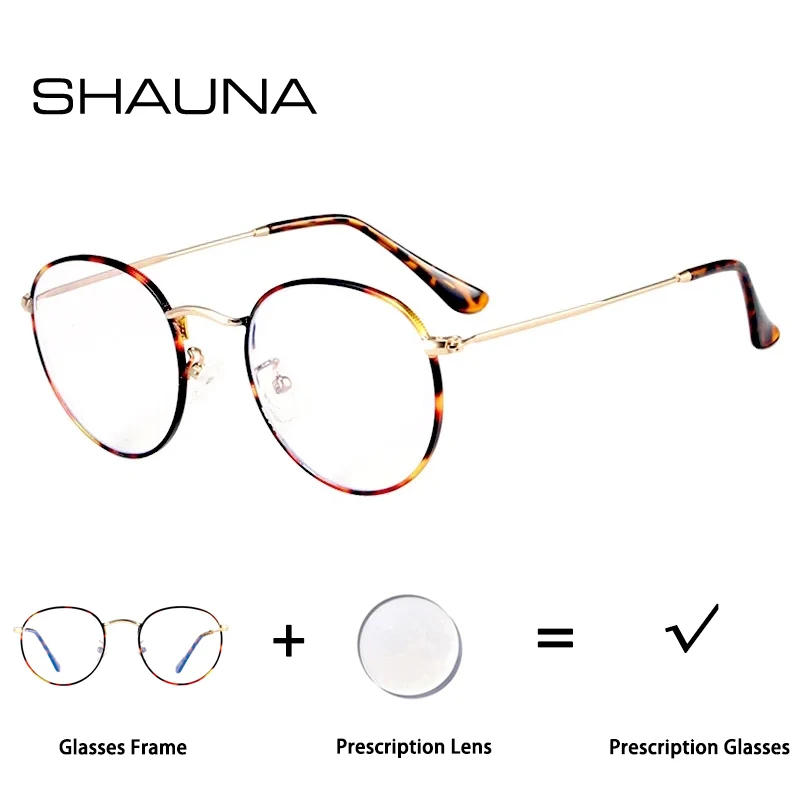 SHAUNA Retro Classic Round Punk Metal Frame Women Prescription Glasses Fashion Men Myopia/Hyperopia/Progressive Optical Eyewear
SHAUNA Retro Classic Round Punk Metal Frame Women Prescription Glasses Fashion Men Myopia/Hyperopia/Progressive Optical Eyewear