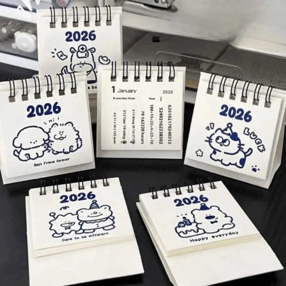 New Durable High Quality Mini 2026 Desk Calendar Portable Cartoon Coil Calendar Calendar Plan Book Office School Supplies
New Durable High Quality Mini 2026 Desk Calendar Portable Cartoon Coil Calendar Calendar Plan Book Office School Supplies