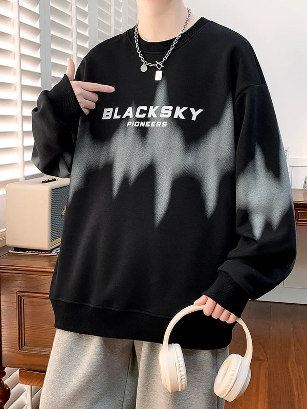 Мужская толстовка American Sle Heavyweight: осенняя, модная, с круглым вырезом, свободного кроя, повседневная, универсальная, с длинным рукавом.
Мужская толстовка American Sle Heavyweight: осенняя, модная, с круглым вырезом, свободного кроя, повседневная, универсальная, с длинным рукавом.