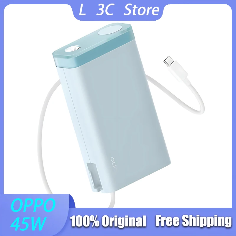 Original OPPO SUPERVOOC 45W Fast Charge Power Bank 20000mAh High Capacity Built-in Cable Power Bank with LED Lights Charger
Original OPPO SUPERVOOC 45W Fast Charge Power Bank 20000mAh High Capacity Built-in Cable Power Bank with LED Lights Charger
