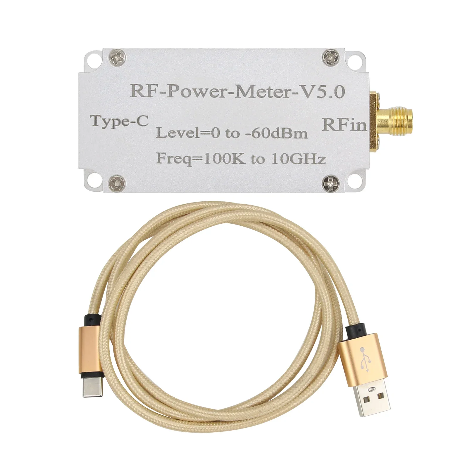 RF-Power-Meter-V5.0 100K To 10GHz High-Speed Acquisition Type RF Power Meter with Type-C Data Port
RF-Power-Meter-V5.0 100K To 10GHz High-Speed Acquisition Type RF Power Meter with Type-C Data Port
