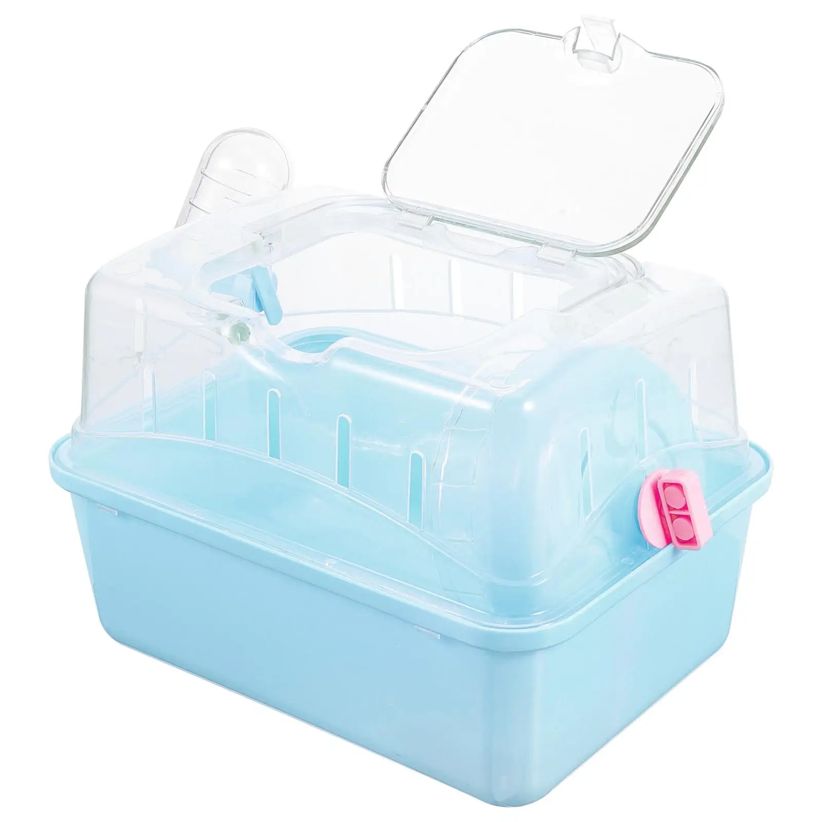 Sunroof Cage Sky blue Plastic Small Pet Carrier Hamster Case Guinea Pigs Cages Rat Cage Transparent Hamster House Pet
Sunroof Cage Sky blue Plastic Small Pet Carrier Hamster Case Guinea Pigs Cages Rat Cage Transparent Hamster House Pet