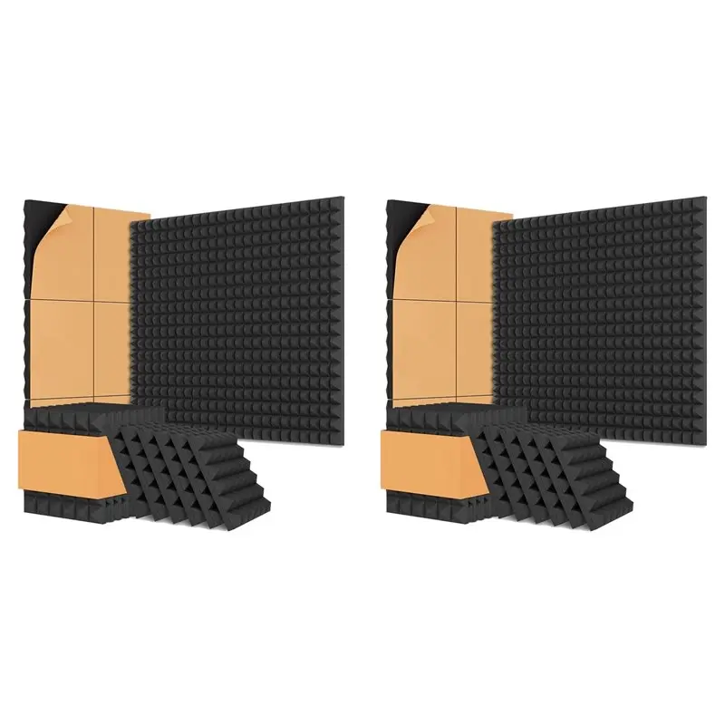 16 Pack Acoustic Foam Panels,12X12x2 Inches Sound Proof Foam Panels For Walls, Sound Panels With Self-Adhesive
16 Pack Acoustic Foam Panels,12X12x2 Inches Sound Proof Foam Panels For Walls, Sound Panels With Self-Adhesive