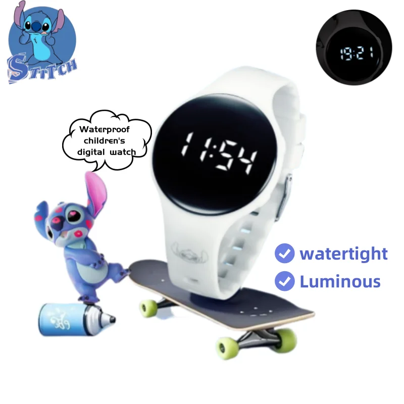 Disney Stitch Cartoon Cute Digital Watch Creative Kawaii Waterproof Shockproof and Wear-Resistant Children's Sports Watch Gift
Disney Stitch Cartoon Cute Digital Watch Creative Kawaii Waterproof Shockproof and Wear-Resistant Children's Sports Watch Gift