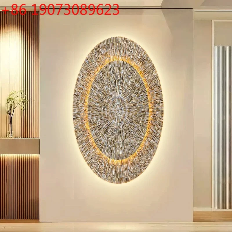 Handmade shell decorative painting luminous painting led lamp painting porch mural high-end living room restaurant corridor
Handmade shell decorative painting luminous painting led lamp painting porch mural high-end living room restaurant corridor