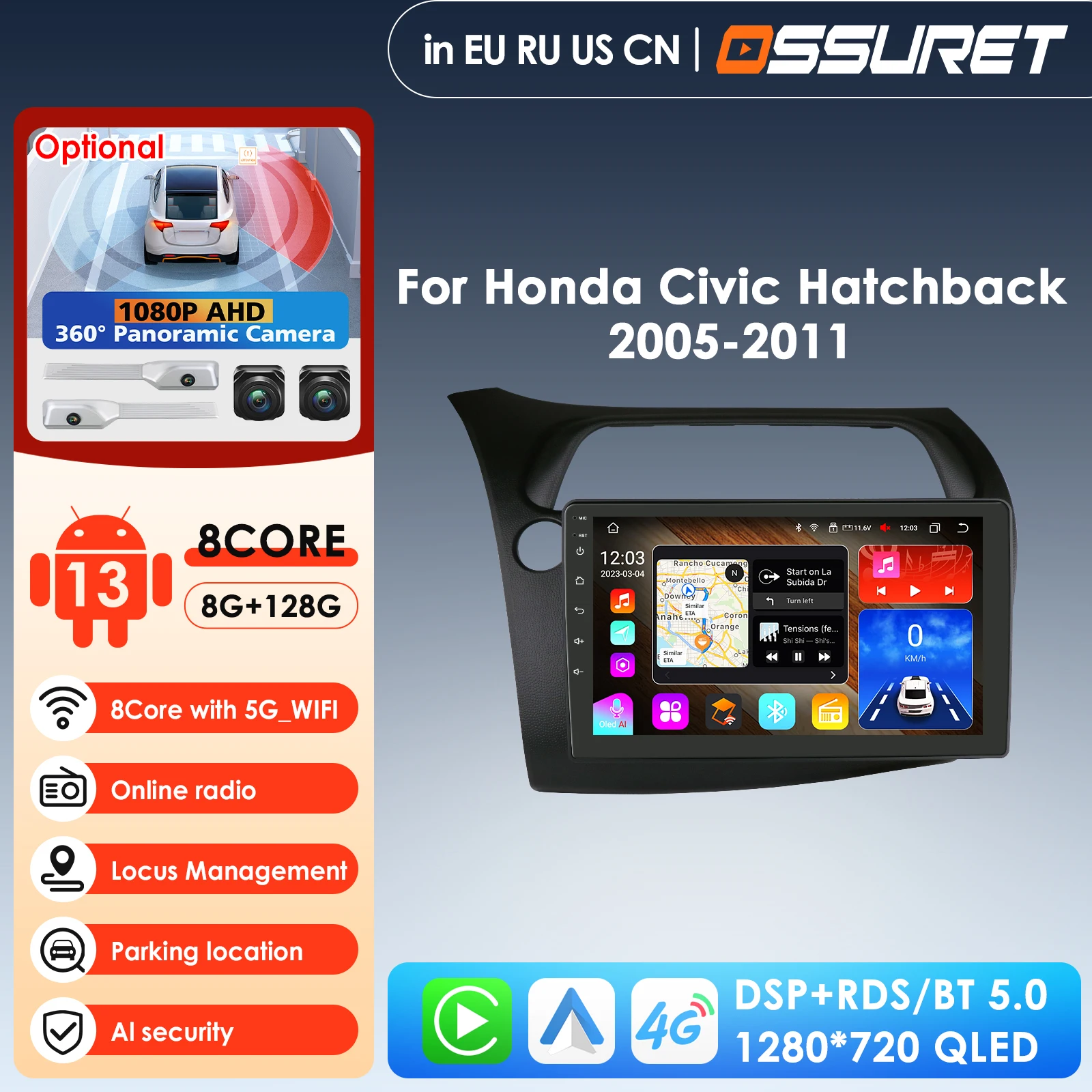 Audio 9'' 7862 Car Intelligent Screen Android Car Radio for Honda Civic 2013 2014 2015 2016 Navigation GPS Carplay Auto 4G WIFI
Audio 9'' 7862 Car Intelligent Screen Android Car Radio for Honda Civic 2013 2014 2015 2016 Navigation GPS Carplay Auto 4G WIFI