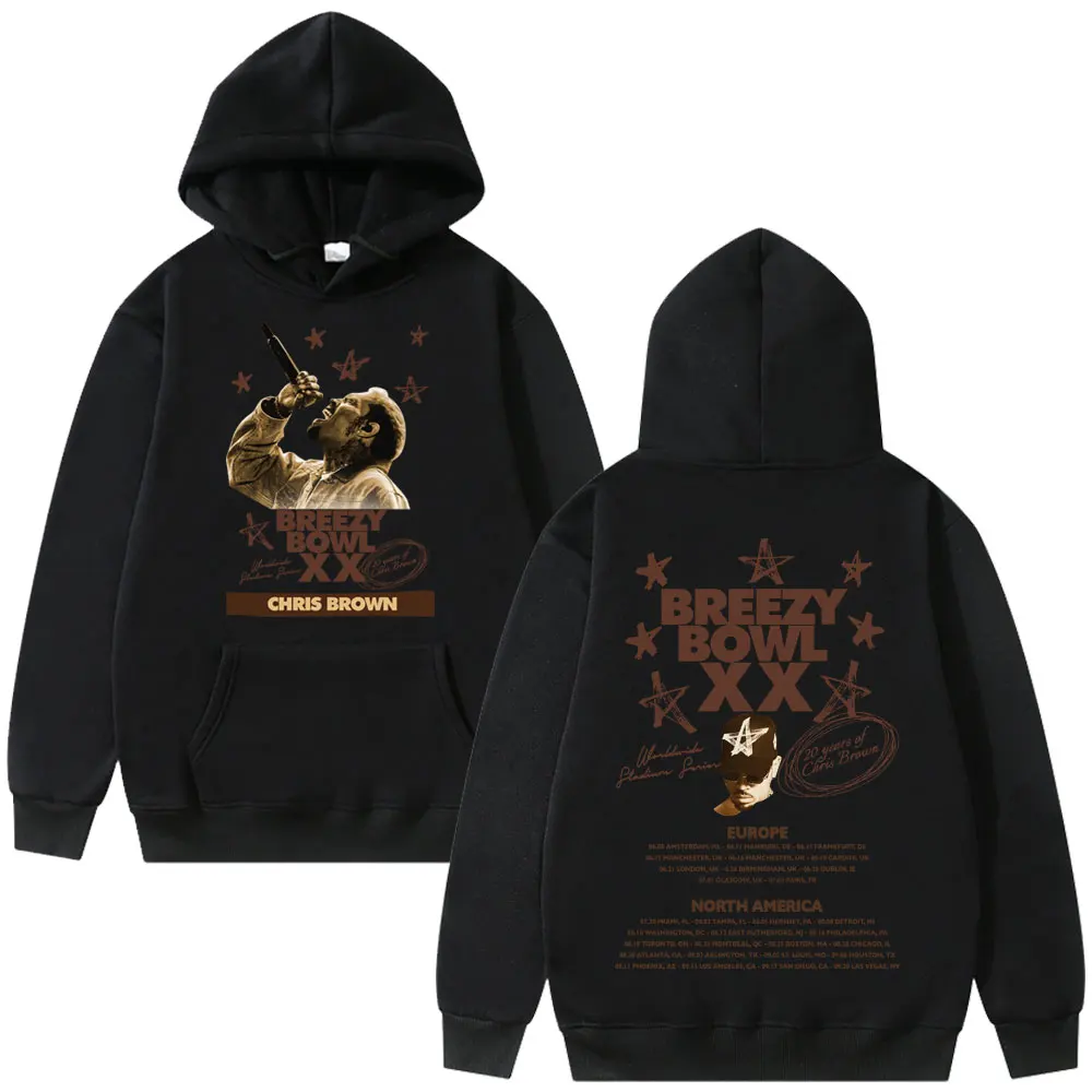 Rapper Chris Brown Breezy Bowl XX Tour 2025 Hoodie Men Women Hip Hop Casual Pullovers Men's Fashion Vintage Hooded Sweatshirt
Rapper Chris Brown Breezy Bowl XX Tour 2025 Hoodie Men Women Hip Hop Casual Pullovers Men's Fashion Vintage Hooded Sweatshirt
