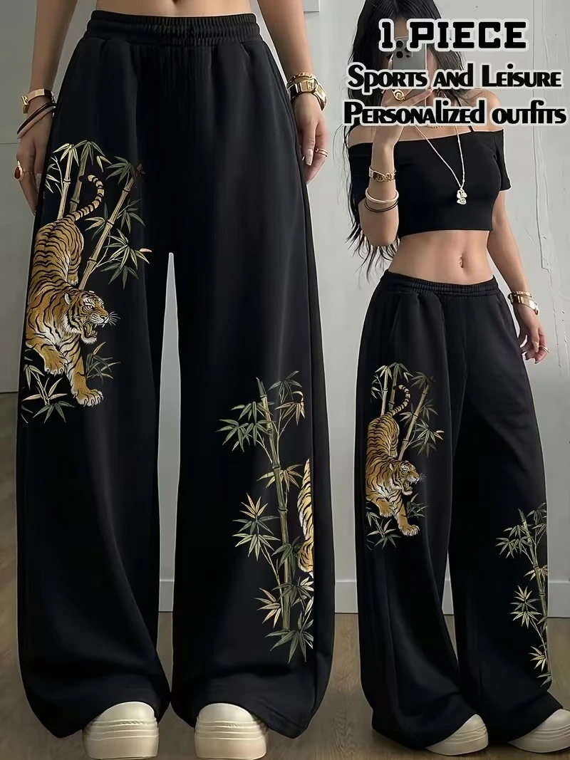 Y2K Aesthetic Chinese Tiger Pattern Pants, Unisex Oversized Casual Sports Pants, Elastic Waisted Street Pants, Gothic Loose Fit
Y2K Aesthetic Chinese Tiger Pattern Pants, Unisex Oversized Casual Sports Pants, Elastic Waisted Street Pants, Gothic Loose Fit