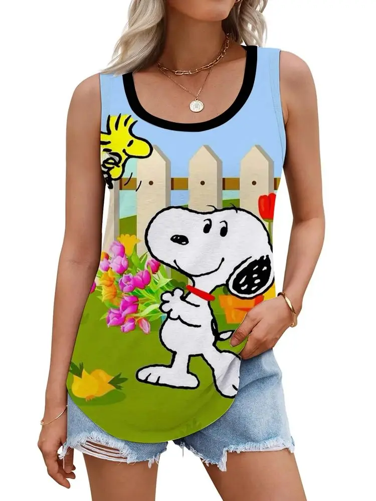 Kawaii женская майка, футболка Snoopy с 3D принтом, летняя повседневная майка, новая одежда Y2k, милая уличная одежда 2025 года
Kawaii женская майка, футболка Snoopy с 3D принтом, летняя повседневная майка, новая одежда Y2k, милая уличная одежда 2025 года
