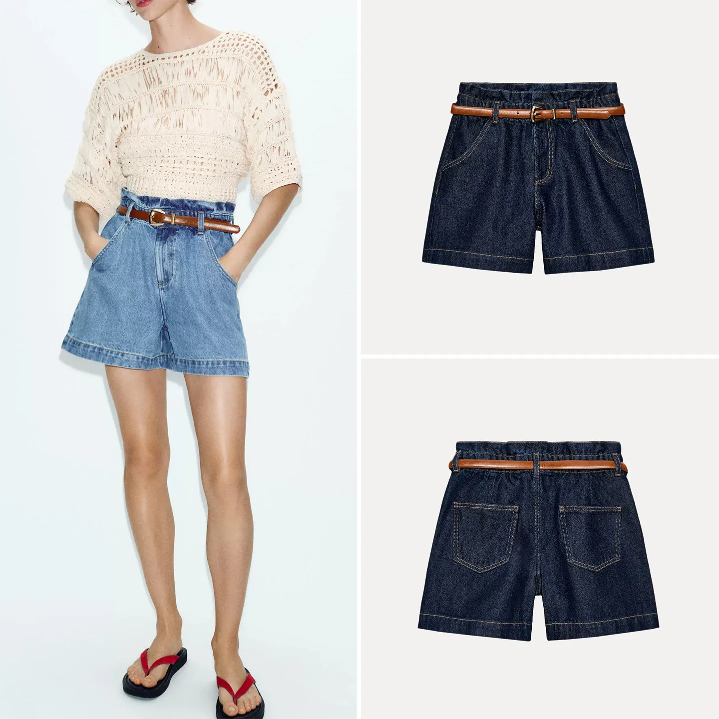Fashionable High Waist Loose Casual Shorts with Belt Ladies Summer 2026 New Arrival ZADATA Brand Casual High Waist Shorts
Fashionable High Waist Loose Casual Shorts with Belt Ladies Summer 2026 New Arrival ZADATA Brand Casual High Waist Shorts