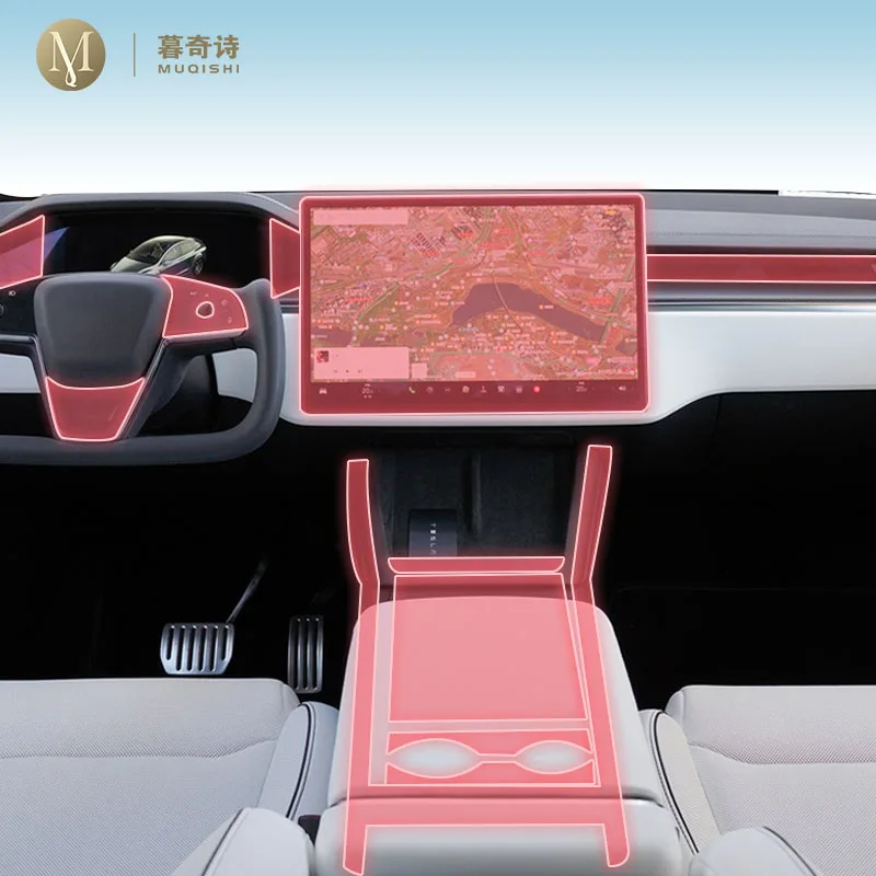 MUQSHI предварительно вырезанная внутренняя панель коробки передач автомобиля, защитная пленка из ТПУ, экран, ремонтные наклейки против царапин для Tesla Model X 2023-2024
MUQSHI предварительно вырезанная внутренняя панель коробки передач автомобиля, защитная пленка из ТПУ, экран, ремонтные наклейки против царапин для Tesla Model X 2023-2024