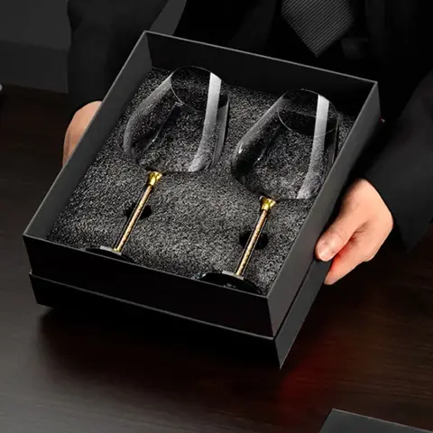 2 stücke Licht Luxus High-end-Kristall Tasse Rotwein Glas Set Hohe Glas Party Wein Glas Gläser DrinkingGlasses für ChampagneFlute